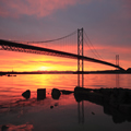 Forth Road Bridge at Sunset